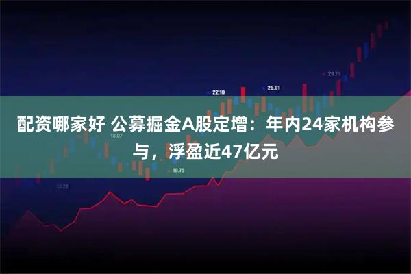 配资哪家好 公募掘金A股定增：年内24家机构参与，浮盈近47亿元
